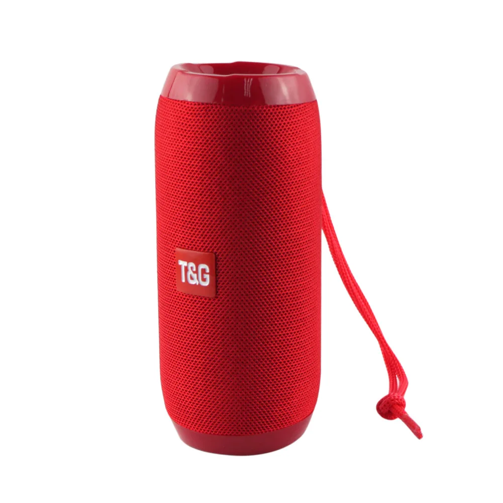 Водонепроницаемый Bluetooth динамик Портативная наружная перезаряжаемая Беспроводная колонка s Soundbar, сабвуфер громкий динамик TF MP3 встроенный микрофон - Цвет: Красный