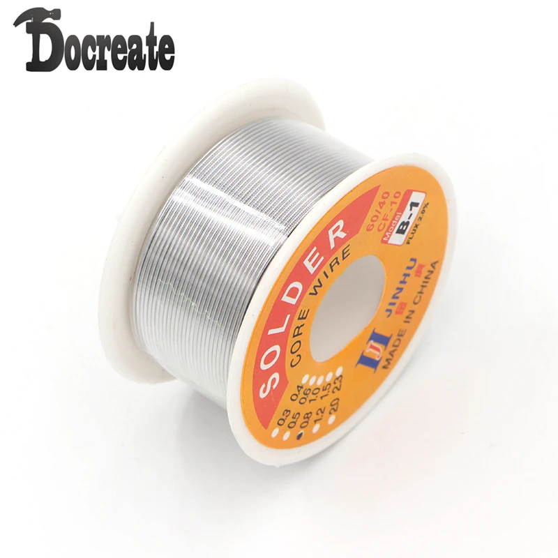 100g 0.8mm 60/40 Tin lead Solder Wire Rosin Core Soldering 2 Flux Reel