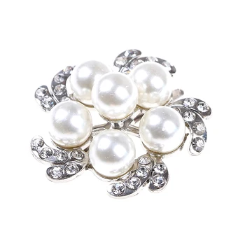 

1 Pc Crystal Faux Pearl Rhinestone Shoes Buckle Bridal Elegant Shoe Clips for Women Decor Charming Shoe Accessories