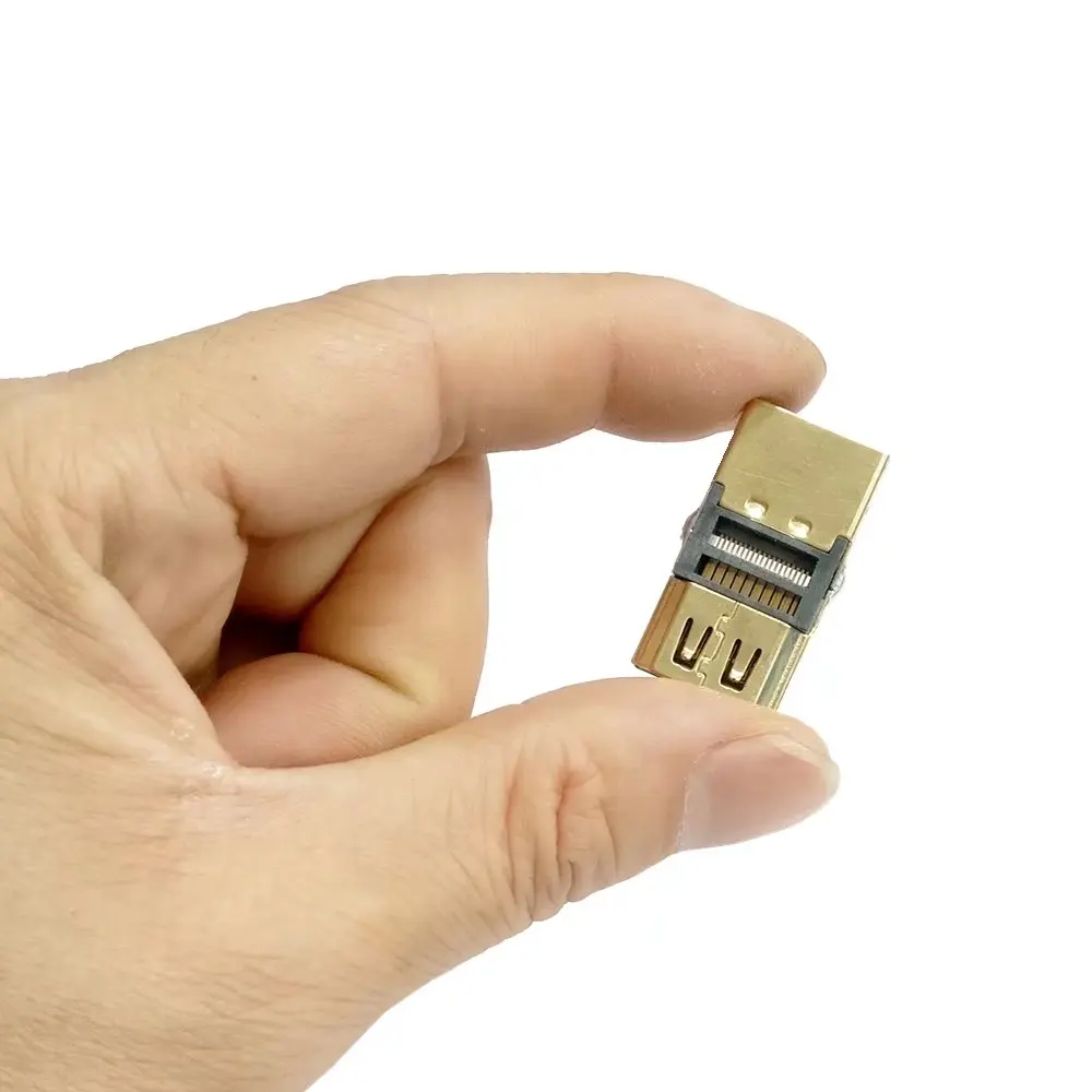 DIY HDTV 4.1 F/F HDMI Female Coupler Extender Adapter To HDMI Female Plug For 1080P HDMI Cable Extension Connector Converter