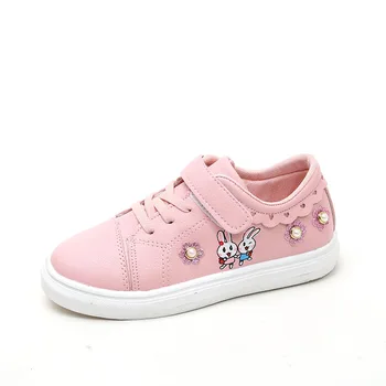 

2020 spring and autumn students fashion casual shoes girls cartoon decorative single shoes sports shoes children running shoes