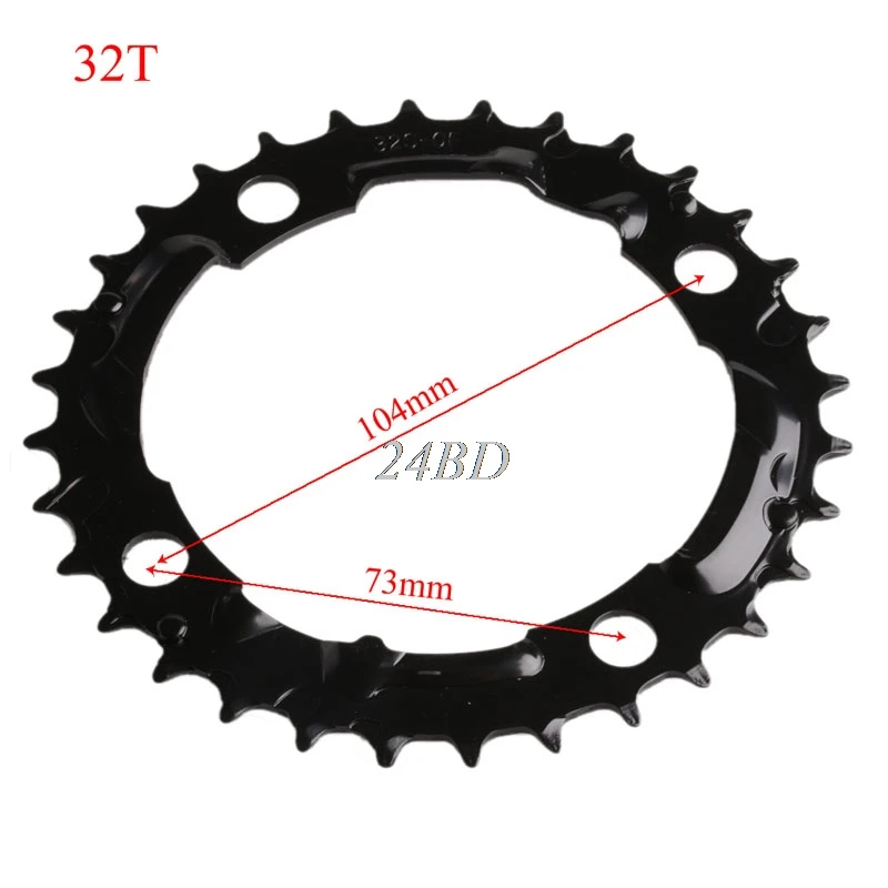 Велосипед MTB кольцо цепи велосипеда цепь для SHIMANO шатун 22 T/32 T/42 T/44 T M08 - Цвет: 32T