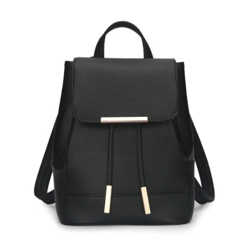 Женская сумка через плечо из искусственной кожи, рюкзак для леди, модный ретро рюкзак, женская сумка, мини сумка для путешествий, кошельки для макияжа A10091 - Цвет: black backpack