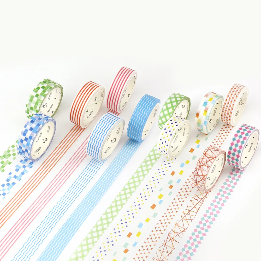 Buy Creative Colorful Stripe Masking Washi Tape