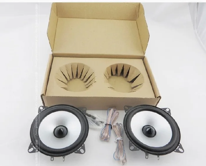 1 Pair 4 inch Car Speaker Automobile Automotive Car HIFI Full Range Bubble Gum Edge Speakers
