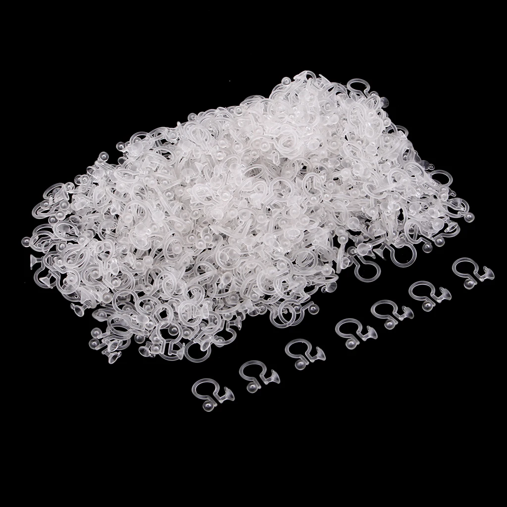 

50pcs Non-Pierced Earrings Blank Settings Base With Hole For Ear Crawler DIY Can Glue on Beads, Diamond ,Rhinestone ,Pearl