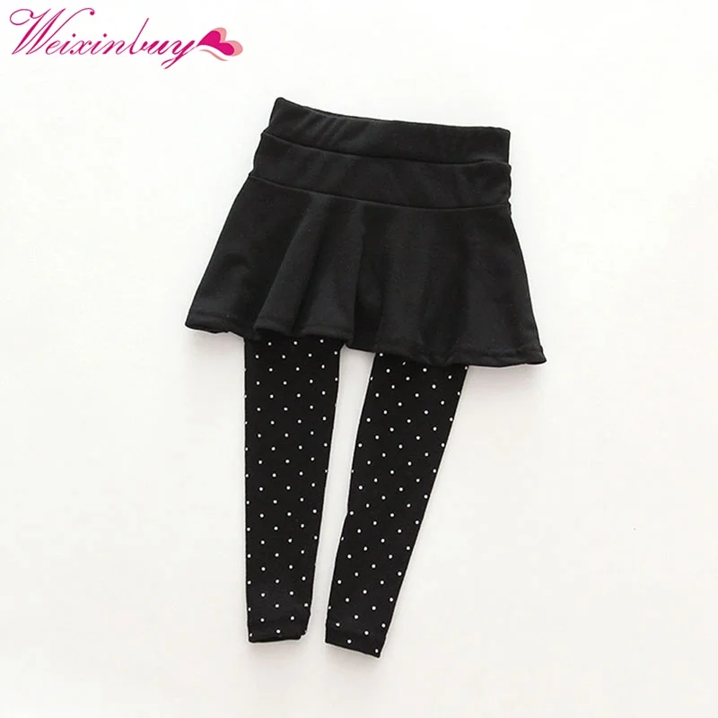 

2017 Brand New Toddler Cozy Pant skirt Girl Wool Culotte Kids Child Legging Trousers 2-7 Years 6 Colors