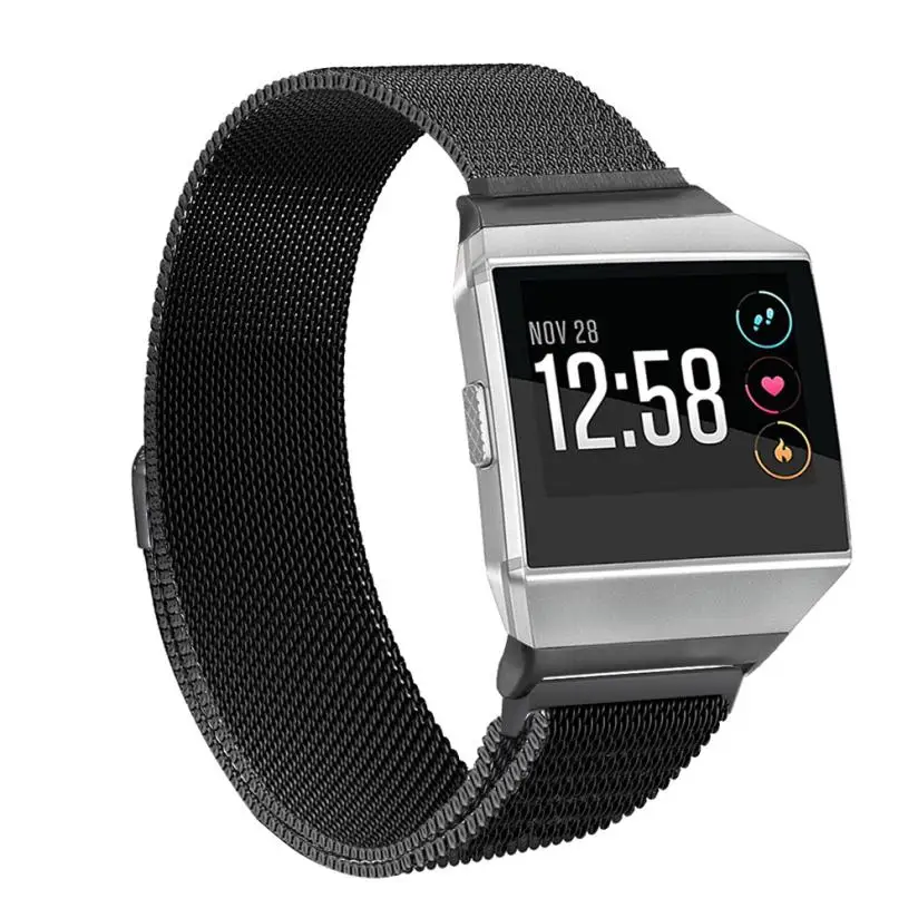 A Миланского Нержавеющая сталь часы ремешок Браслет для fitbit ионной oc06 Перевозка груза падения - Цвет: A