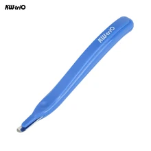 Портативный инструмент для удаления степлера синего цвета, легко тянется, магнитная головка, уменьшенное усилие, для офиса, школы, дома, стационарный инструмент