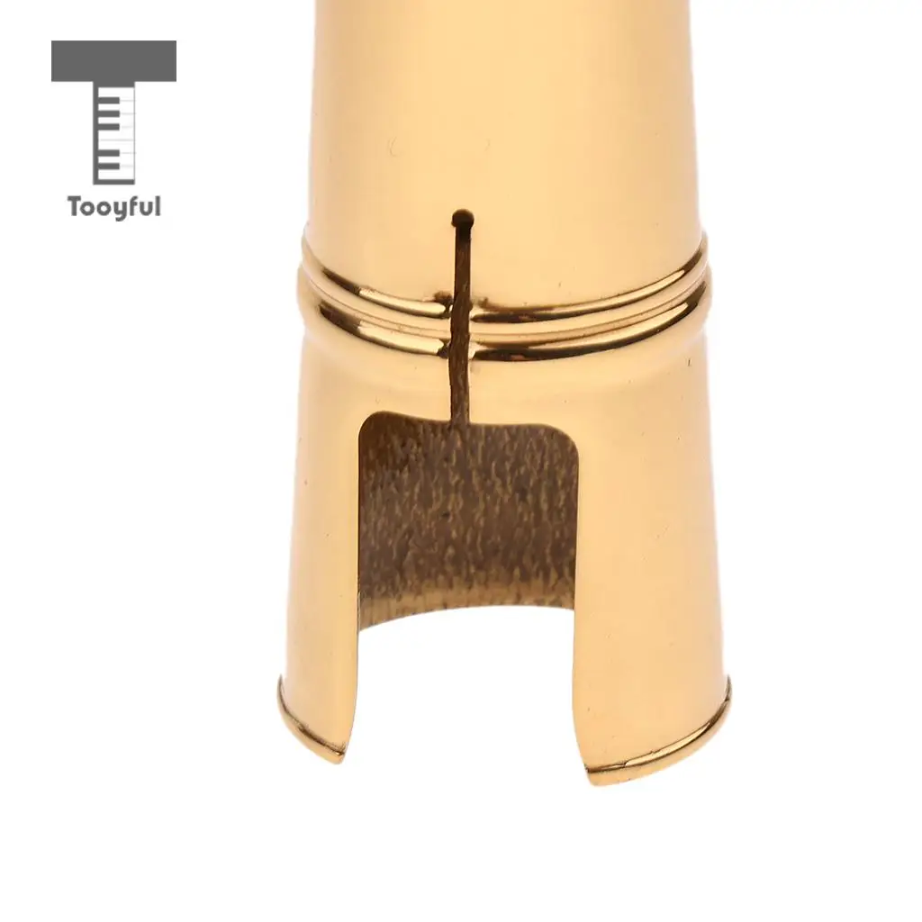 Tooyful Metal Golden Saxophone Mouthpiece Protect Cap For Professional Woodwind Instrument Saxophone Replacement Accessories