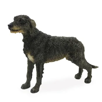 

Cute Puppy Statue Simulation Animal Irish Wolfhound Standing Creative Home Decor Dog Action Figure Collectible Model Toy P1369