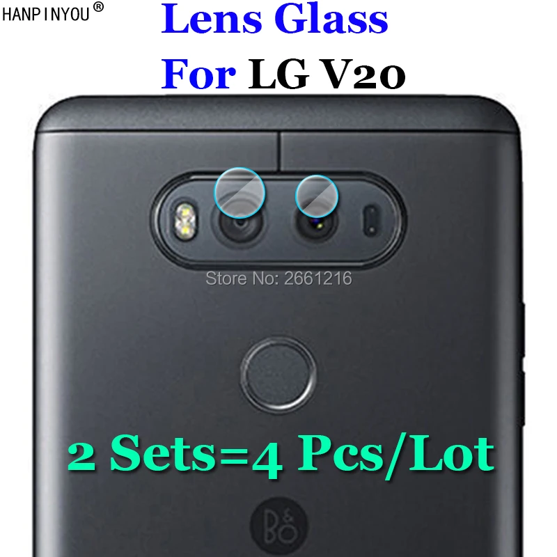 

2 Sets/Lot=4Pcs For LG V20 / Dual 5.7" Ultra Clear Soft Fiber Transparent Tempered Glass Back Camera Lens Screen Protector Film