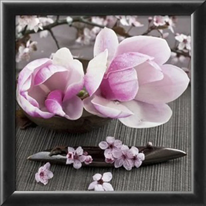 Aliexpress.com : Buy Diy Pink Magnolia Flower Diamond ...