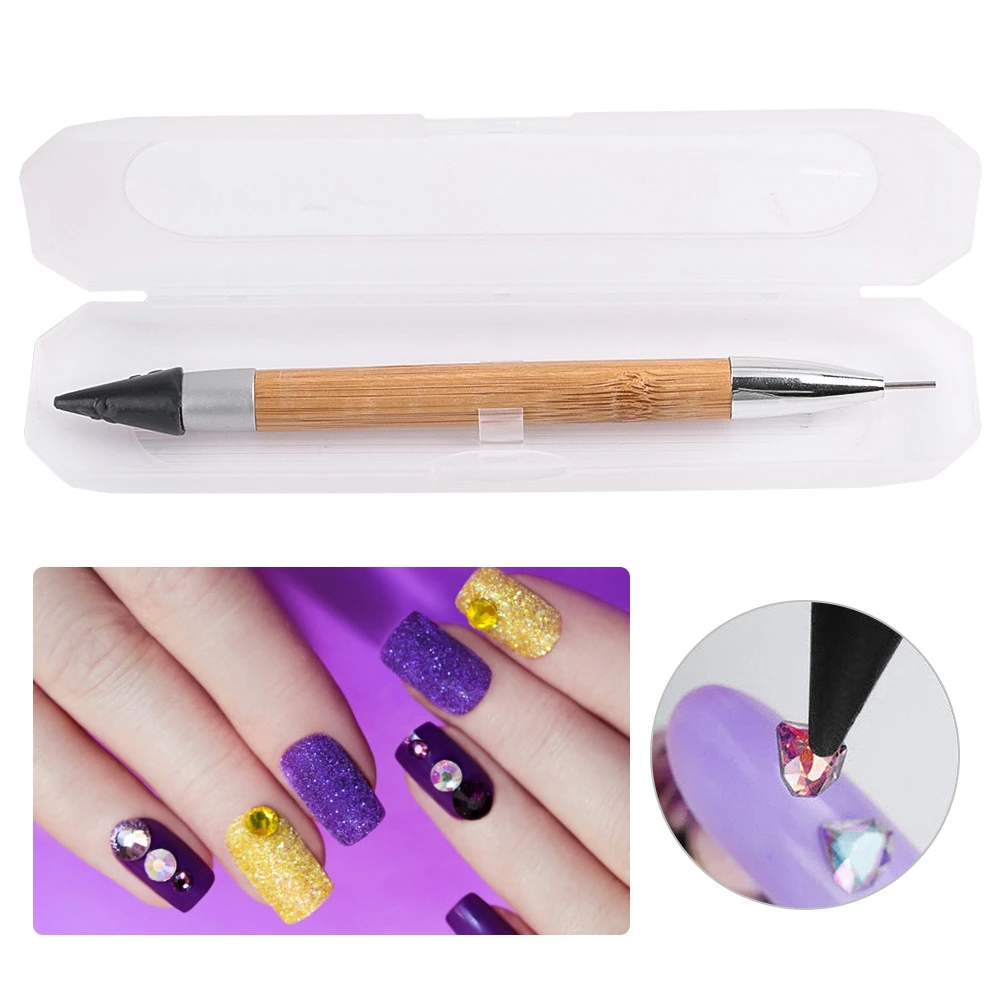 Двойной Применение двойной конец ручки шарики выбора ногтей пунктирный рисунок кисточка для дизайна ногтей маникюрные инструменты аксессуары