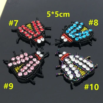 

Beaded Applique Applications for Clothes Beaded Applique Sew On Bead Rhinstone Patch For Shoes Bag Clothes