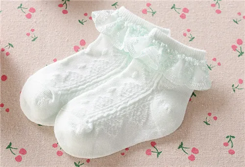 Носки для девочек до колена сетчатые носки половина детей Socken Chaussettes Enfants рюшами Носки kniekousen девочек 10 пар/лот dcll-038-10p