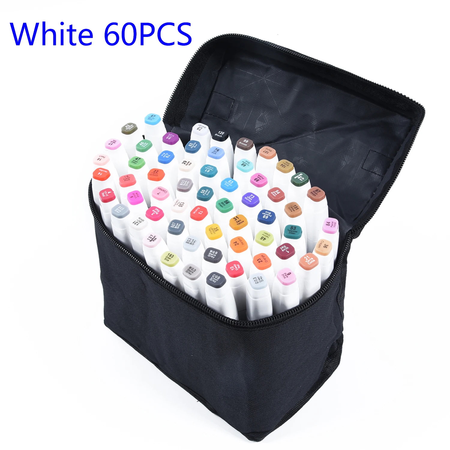 

30/40/60/80 Colors Sets Oil Marker Pen Dual Headed Artist Sketch Animation Gifts