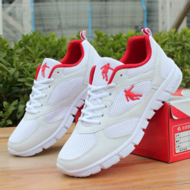 

Large size sneakers Spring 2019 breathable mesh running shoes Outdoor slip-proof light men's and women's shoes size 36-46