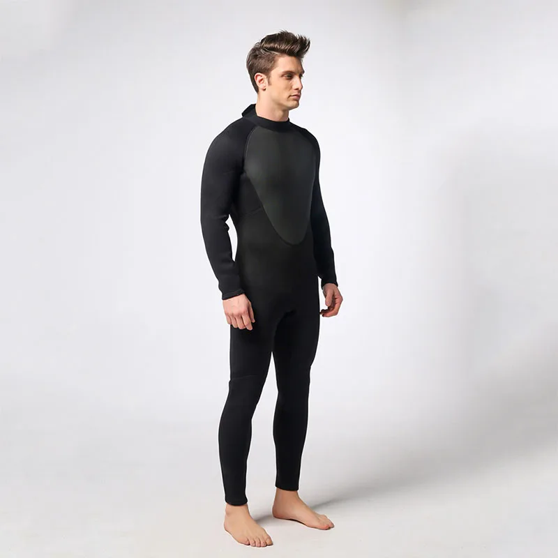3 мм толще подводной охоты гидрокостюм человек серфинга гидрокостюм зимний теплый костюм для дайвинга всего тела подводный гидрокостюм с молнией сзади