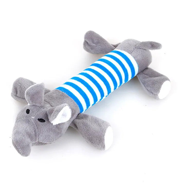 Wageton пищащая игрушка для питомца Игрушки Прочный звук щенок играть, дрессировка кусания полоса собака игрушка куклы аксессуары для малых и средних собак - Цвет: Blue