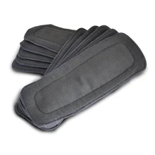 Babyland Bamboo Charcoal Super absorbency Stay Dry Reusable nappies 5 Layers Modern Cloth Nappies