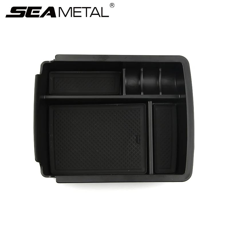 

LHD For Golf 7 MK7 2013 2014 Car Central Armrest Storage Box Pallet Coin Container Organizer Box Stowing Tidying