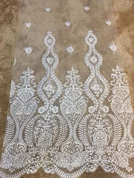 

2017 new French Lace Fabric embroidery French Lace Fabric Nigeria Tulle Net Lace For Wedding Dress
