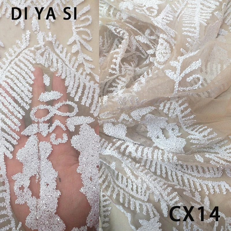 

5y crystal lace 150cm width glued glitter sparkle net mesh breathable lace fabric for sawing/party CX14