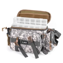 LEO Рыболовная Сумка, размер 40*17*20 см Спорт на открытом воздухе одного плеча жилет пакет рыболовная наживка, катушка с держателем для телефона, коробка для рыболовной снасти