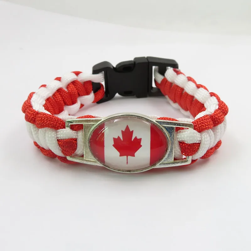 

love canada Bracelet Charm canada country bracelet fashion woman and man braid bracelet canada bangle