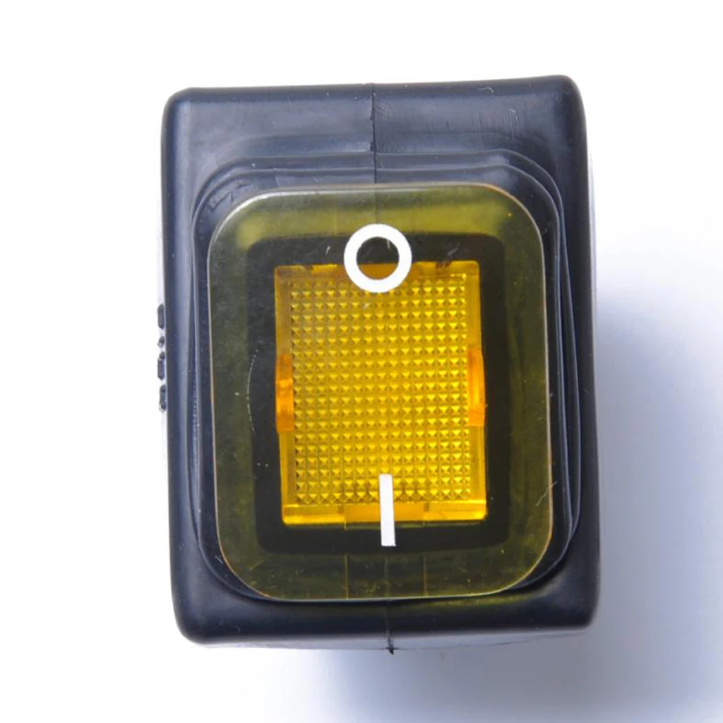 4 Pin On/Off Boat Caravan Rocker Switch ON-OFF 2 Position Electrical equipment With Light Power Switch Dashboard Parts