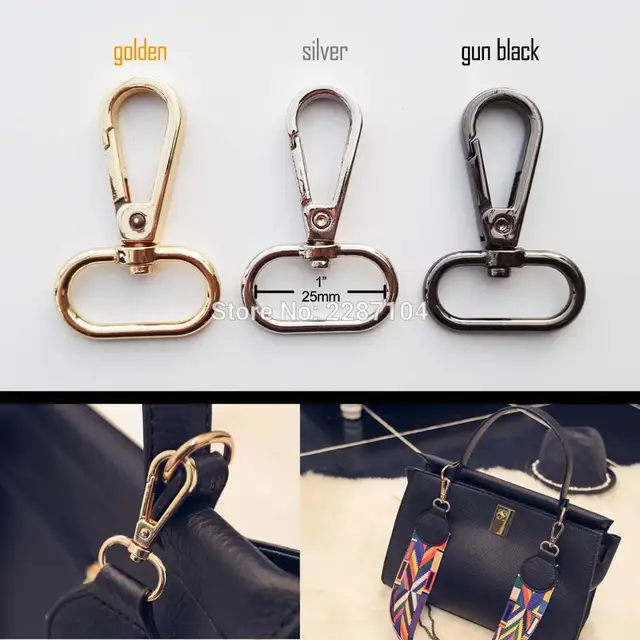 2pcs Swivel Lobster Dog Chain Satchel Bag Handbag Purse Shoulder 2pcs Swivel Lobster Dog Chain Satchel Bag Handbag Purse Shoulder Strap Belt Clasp Clip Trigger Buckle
