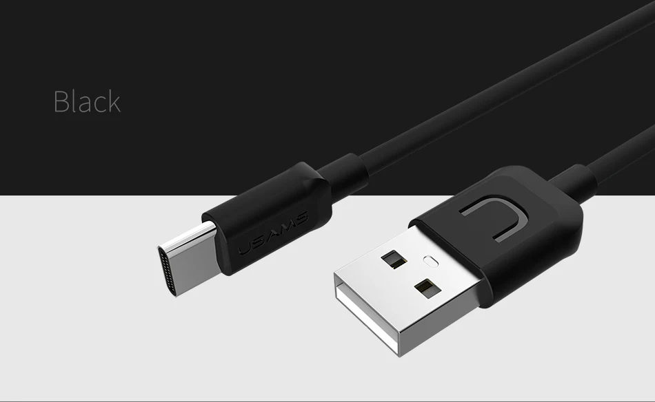 USAMS usb type-c кабель для Xiaomi 6 зарядное устройство кабель для мобильного телефона USB кабель для samsung s9 s8 Oneplus кабель для быстрой зарядки