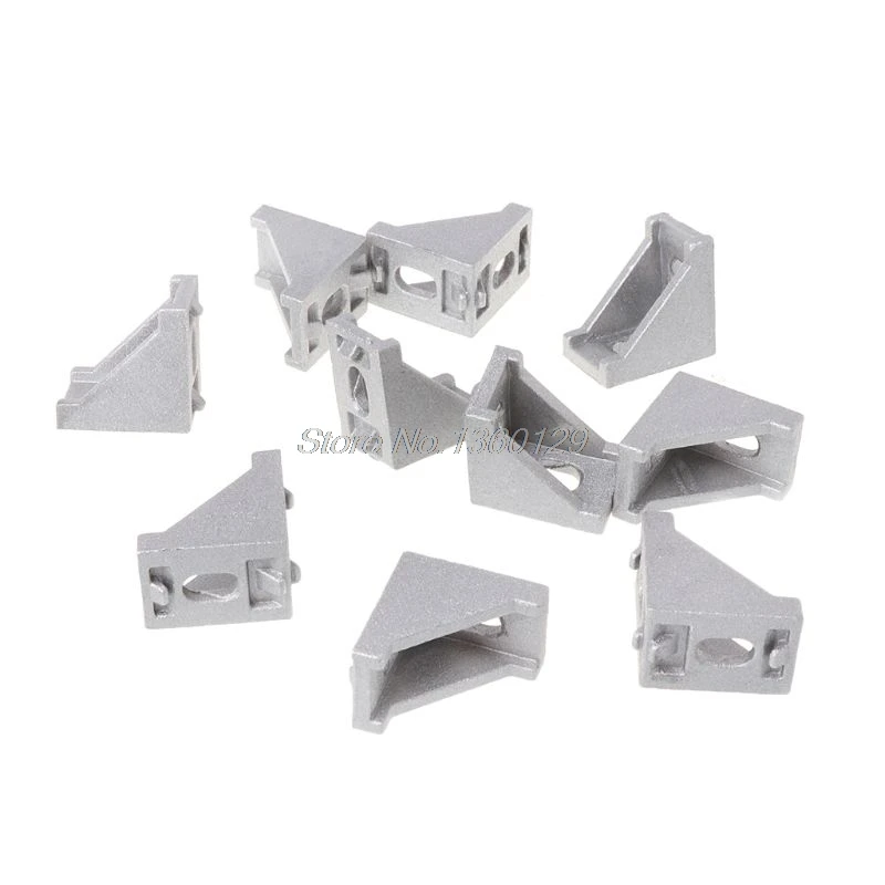 

10Pcs/Set 2028 Fasten Fitting Angle 20x28 L Connector Aluminum Corner Bracket Joint Brace