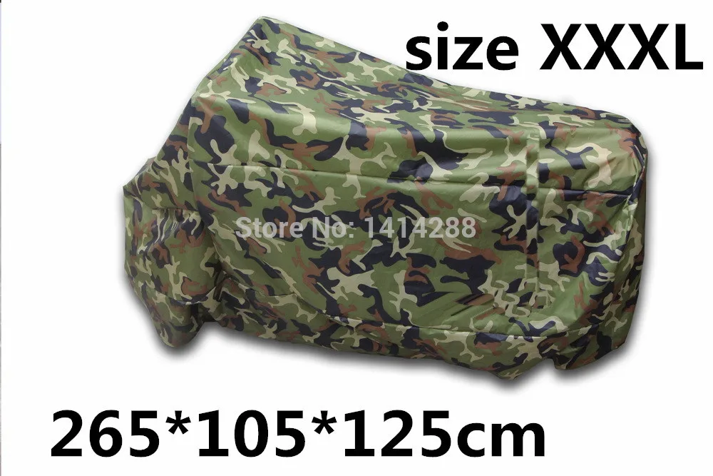

New Universal Camouflage Motorcycle Cover Motorbike Cruiser Scooter Outdoor covering size XXXL 265cm(L)*105 cm(W)* 125cm(H)