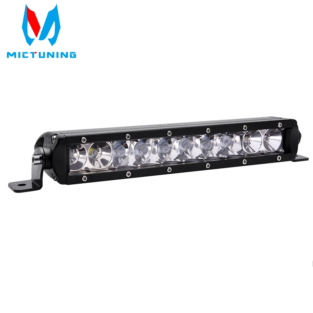 

MICTUNING 50W 11 Inch Led Work Light Bars Single Row Spot Beam Work Lights for Jeep Motorcycle Offroad Truck ATV SUV 4X4 4WD