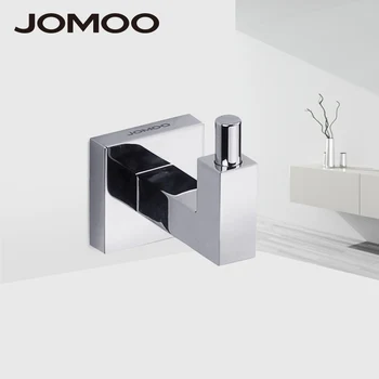 

JOMOO Robe Hook Wall Hooks Nail Coat Hook Brass Chrome Kitchen Key Holder Wall Mounted Clothes Hat Hooks Bathroom Accessories