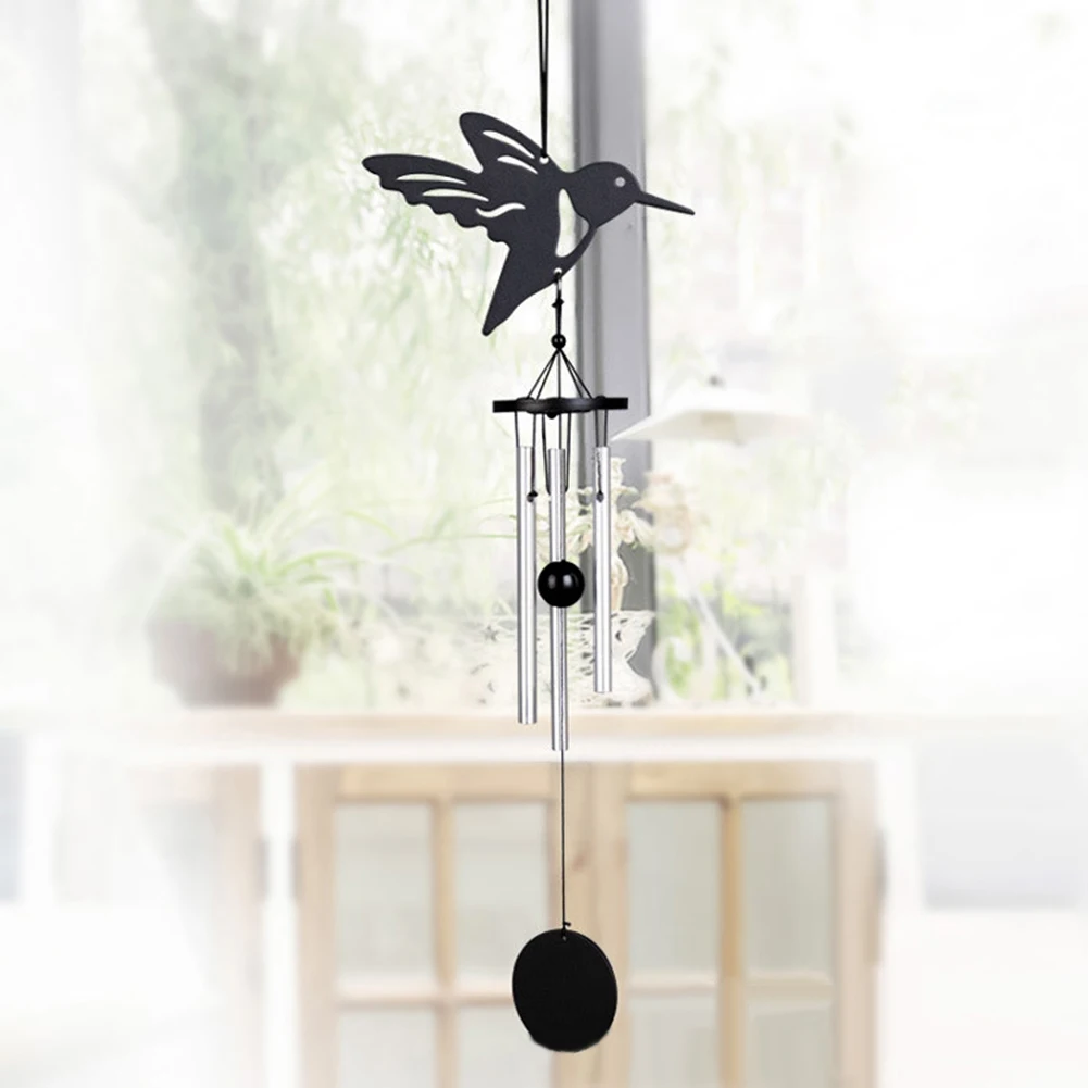 New Handmade Angel Owl Moon Star 3-Tube Metal Lucky Bell Hanging Wind Chime Feng Shui Home Outdoor Yard Garden Decor Birthday Gi