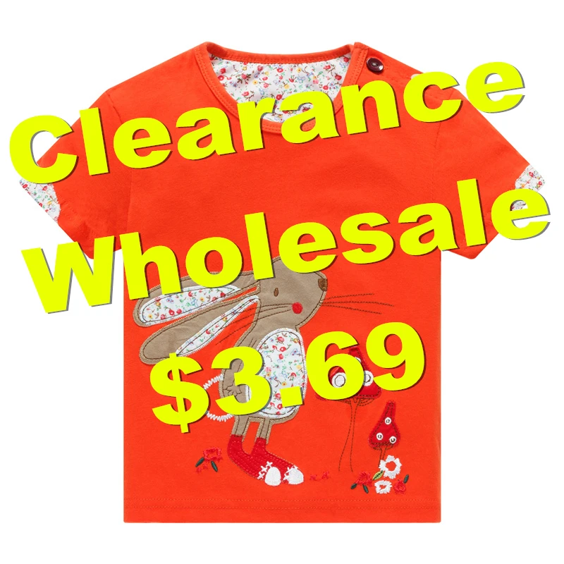 1 6Ynew2018 girls T shirt Kids Tees Baby girl brand tshirts Children