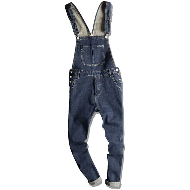 overall jeans pria