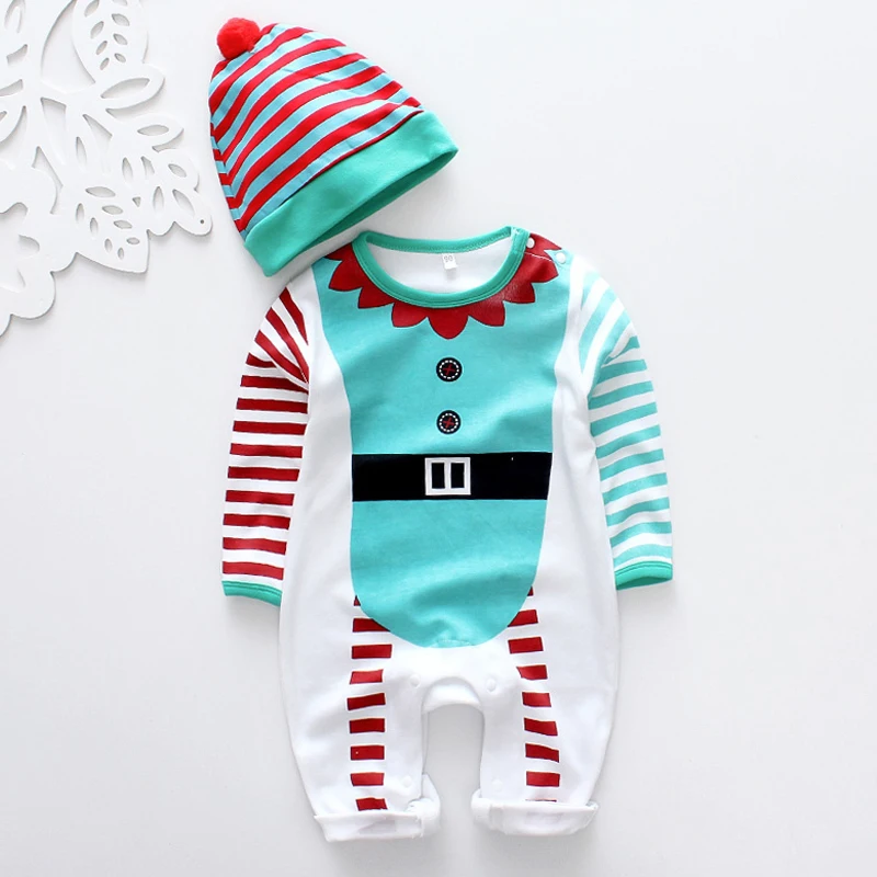 HH детские комбинезоны Новогодние костюмы для мальчиков Санта Клауса Детский костюм детские одежда для новорожденных год микрофибра комбинезон детский одежда Комбинезоны
