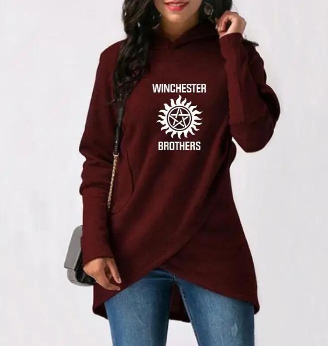 

SUPERNATURAL JOIN THE HUNT Hooded Sweatshirt Women's Long Sleeve Warm Hooded Pullover Large Size Casual Sweatshirt