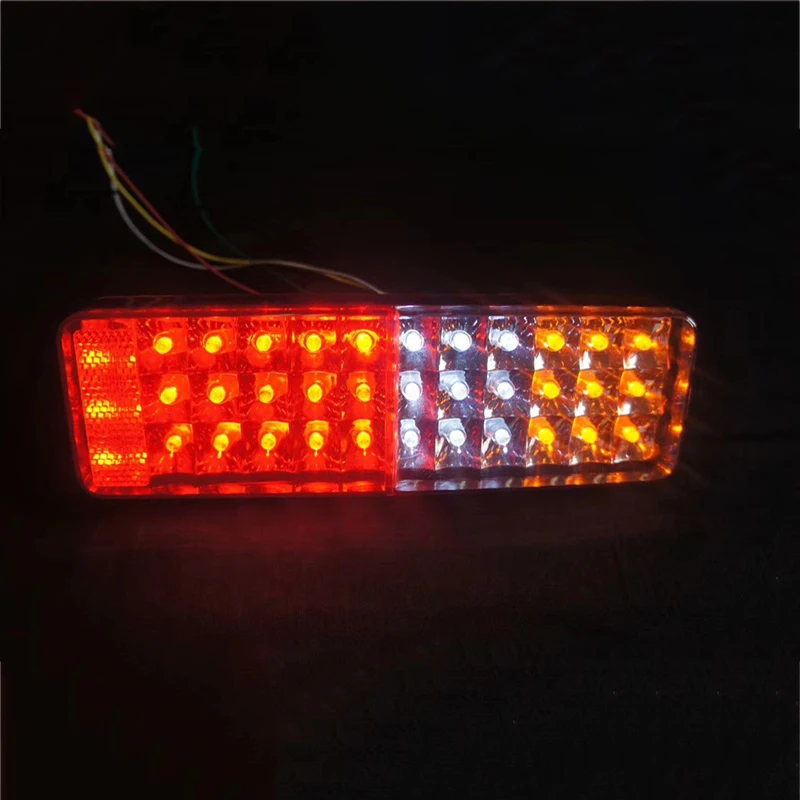 

1 Pair LED Car Tail Lights Warning Lamp for 24V Truck Trailer Lorry Van Red Yellow White