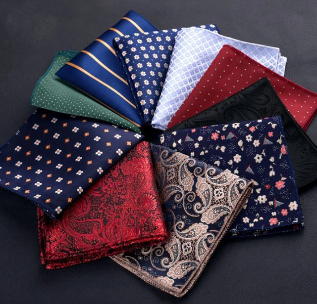 Free Shipping+Wholesale Luxury Men's Handkerchief Polka Dot Striped