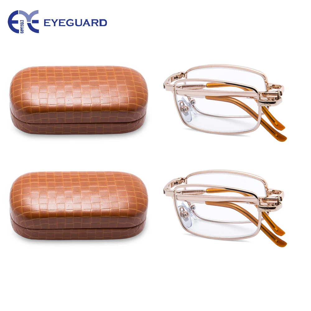 Очки для чтения EYEGUARD металлические складные считыватели классический мини
