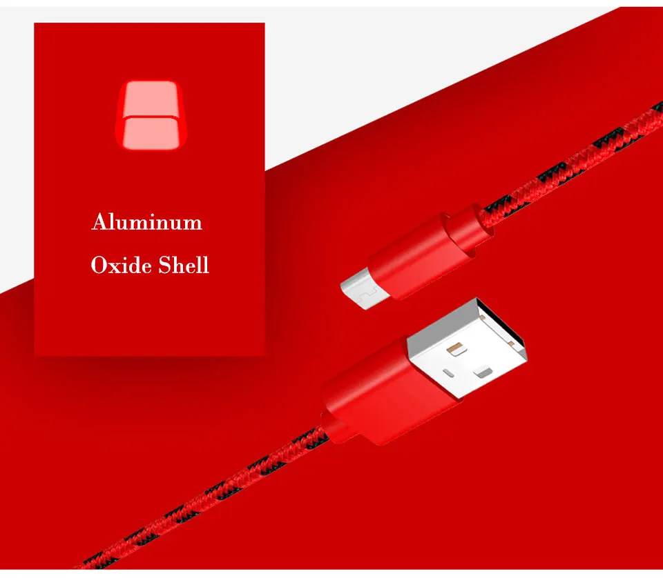  Micro USB Cable Sync Data Line Microusb Cable for Samsung Xiaomi Huawei Android Mobile Phone High Speed Charging Nylon Line (5)