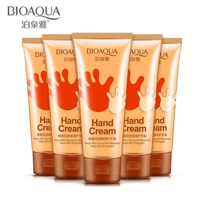 BIOAQUA 60g Honey Extracts Hand Crack Cream Heel Chapped Peeling Hand Repair Anti Dry Crack Skin