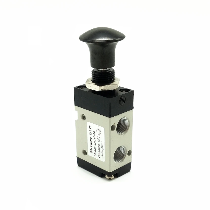 

3R110-06 G1/8'' Manual Hand Pull Valve 2 Position 3 Way Pneumatic Hand Valve
