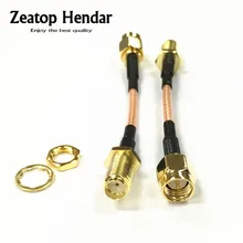 1 шт. SMA штекер для SMA женский разъем RF коаксиальный переборка обжимной разъем RG316 коаксиальный кабель перемычка косичка 5 см 10 см 15 см 20 см