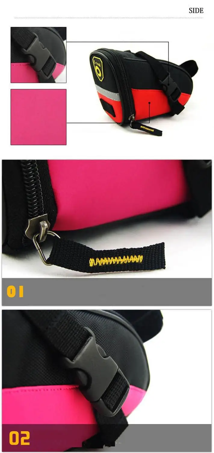 Sale Bicycle Mountain Bike Tail Bag Saddle Bag Tool Rear Seat Bag Cushion Bag Cycling Equipment 5